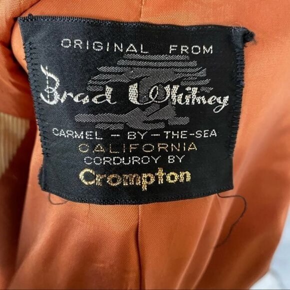Vintage Brad Whitney Carmel Bu The Sea Corduroy by Crompton Blazer - Picture 11 of 15